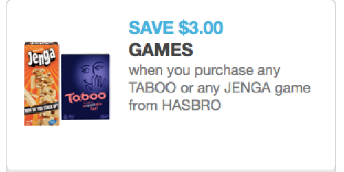Target: Angry Birds Go! Jenga Games Only $0.37 Each (New $3/1 Jenga or Taboo Coupon Available to Print)