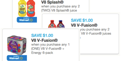 3 New V8 Juice Coupons = V-Fusion Energy 6-pack Only $1 at Rite Aid (Starting 5/4) + More