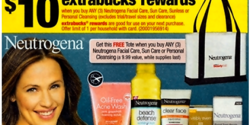 CVS: Possibly Score 3 FREE Neutrogena Facial Bars + Free Tote Bag (No Coupons Needed!) & More