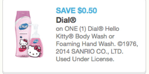 New $0.50/1 Dial Hello Kitty Body Wash or Hand Wash Coupon = Great Deals at Target & Walgreens