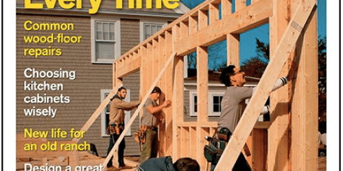 Fine Homebuilding Magazine Subscription Only $9.99 ($55+ Value!)