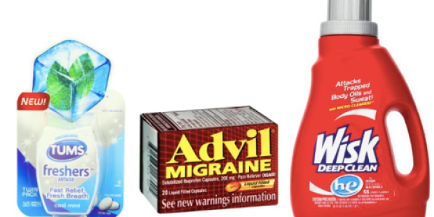 New Red Plum Coupons (Including Tums, Advil, Wisk & More) + Rite Aid & Walgreens Scenarios