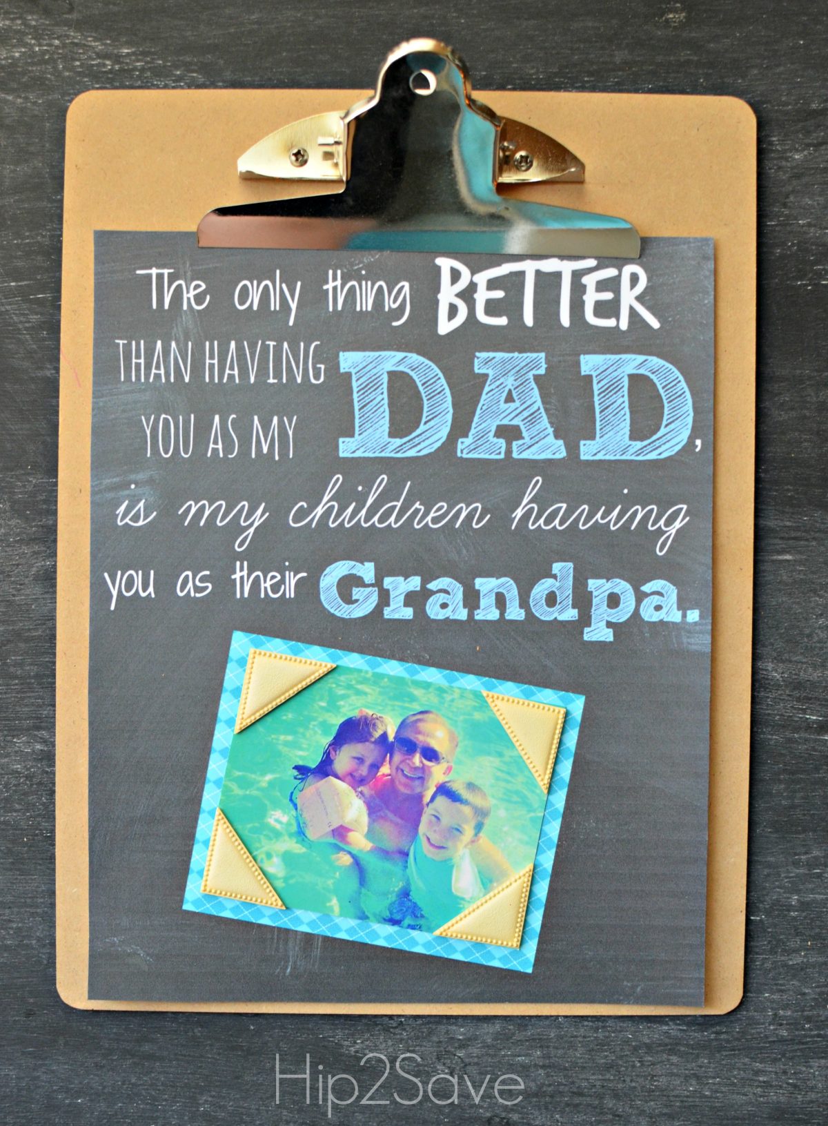 The only thing better than having you as my Dad is my children having you as their Grandpa Free Printable from Hip2Save is one of our free fathers day cards