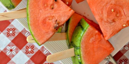 Frozen Watermelon on a Stick