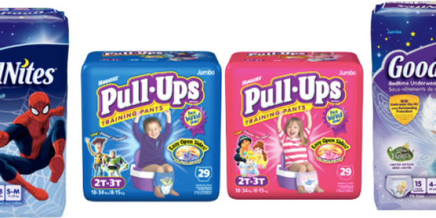 Rite Aid: Huggies Pull-Ups and Goodnites As Low As $2.99 Starting 6/22 – Print Coupons Now