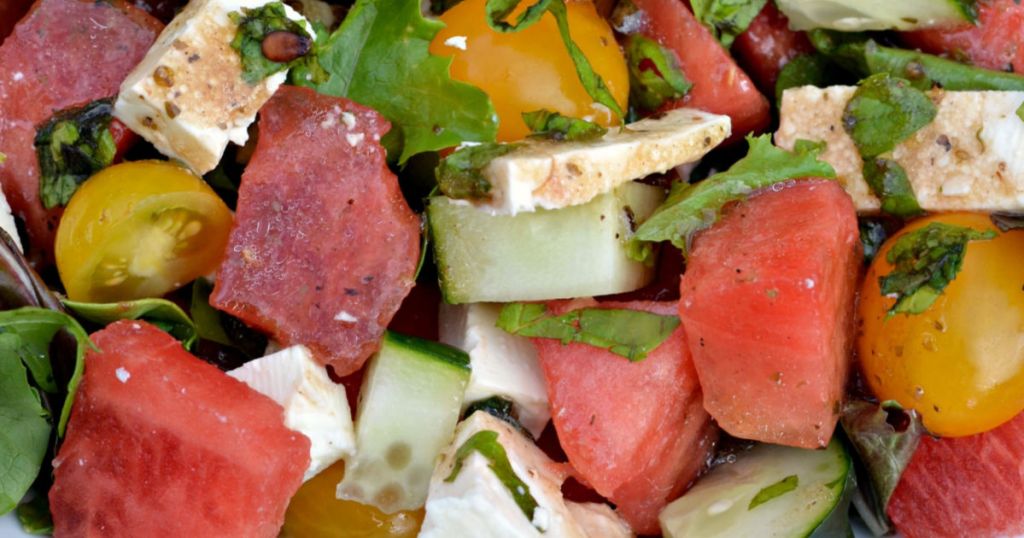 easy watermelon feta salad recipe