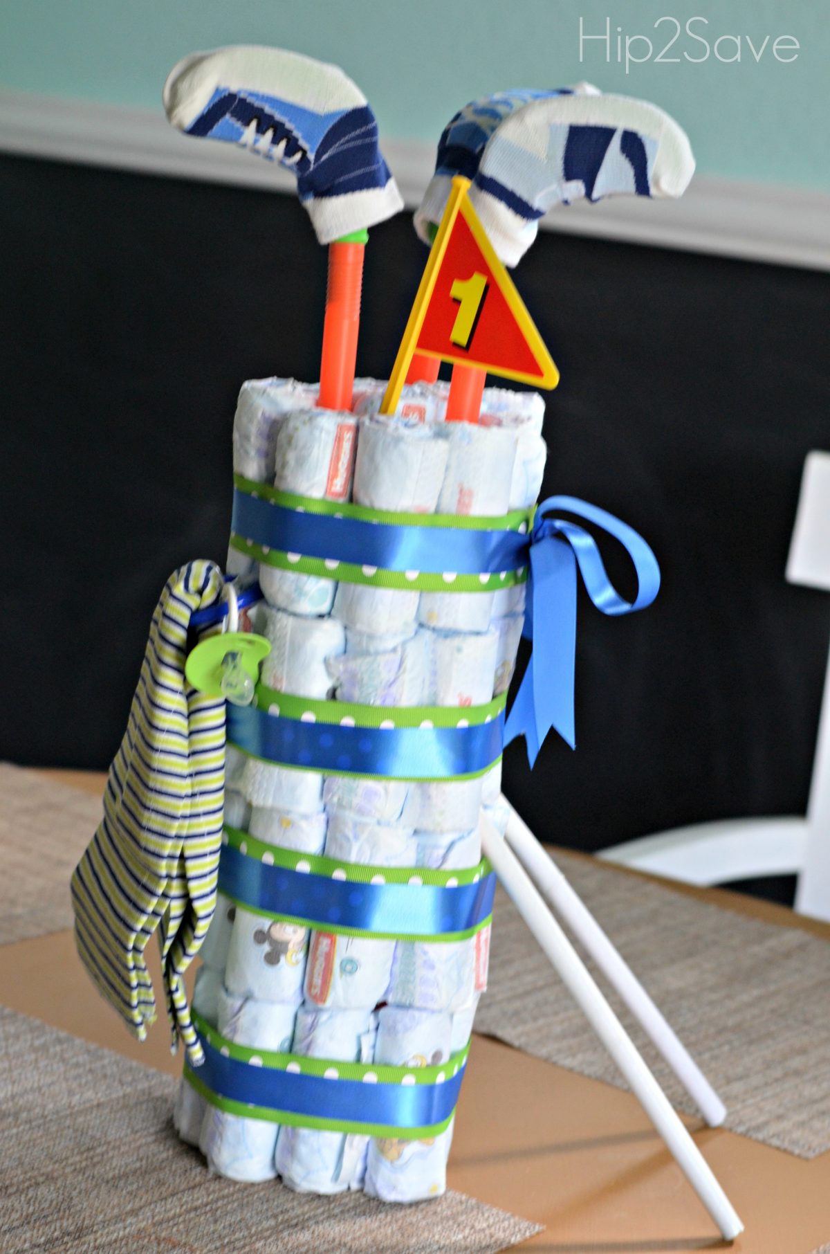 Golf Bag Diaper Cake Instructions Hip2Save