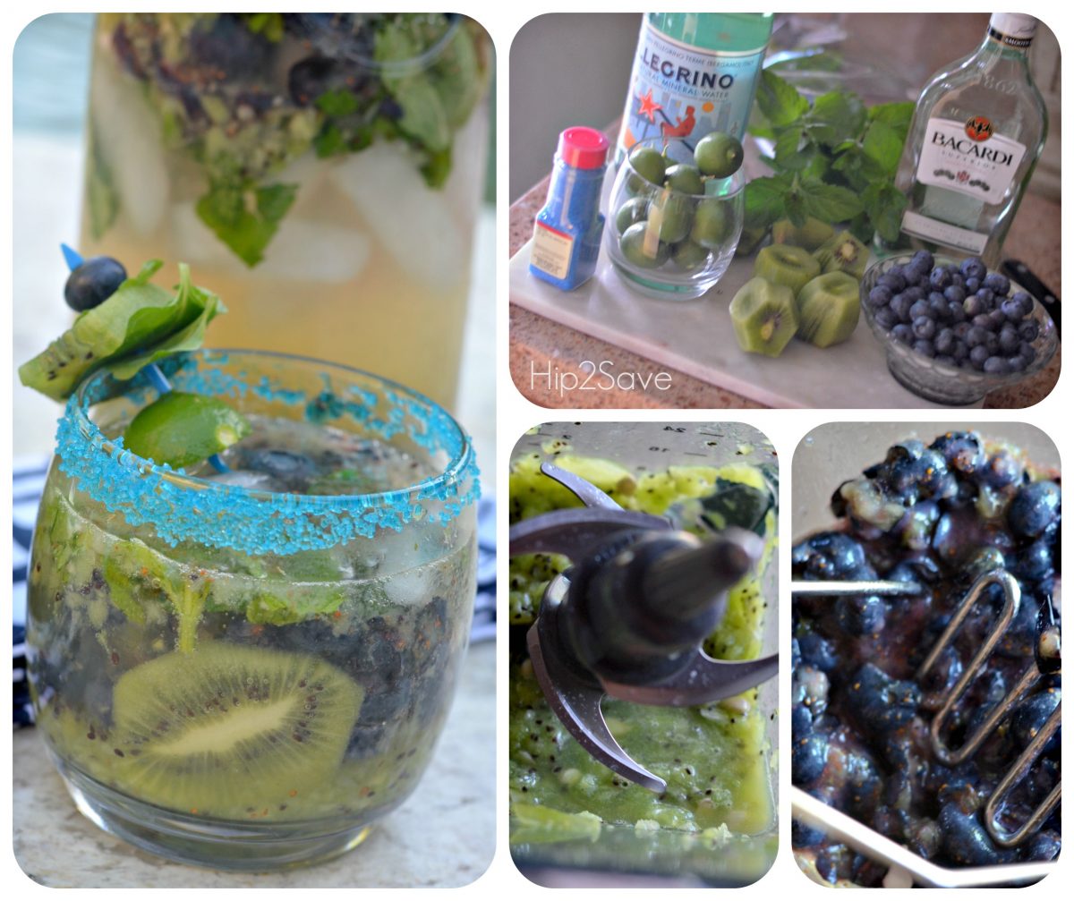 How to make blueberry kiwi mojitos Hip2Save
