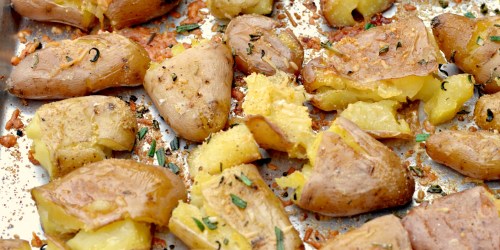 Parmesan Smashed Potatoes