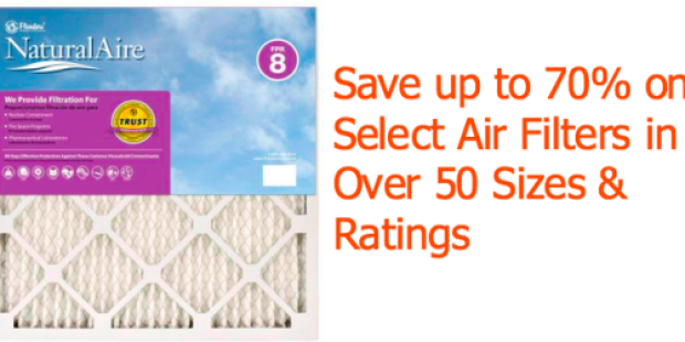 HomeDepot.com: HUGE Discount on NaturalAire Air Filters (As Low As $1.75 Per Filter)