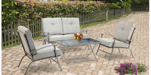 Walmart: Mainstays Zahara 4-Piece Folding Patio Conversation Set Only $158.97 Shipped (Reg. $298!)