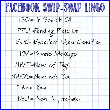 facebook Lingo for Swip Swap