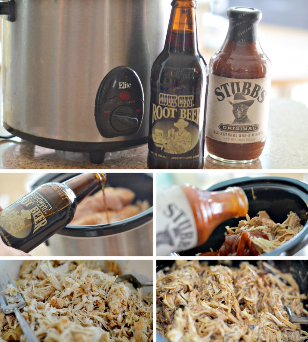 root beer bbq ingredients with slow cooker