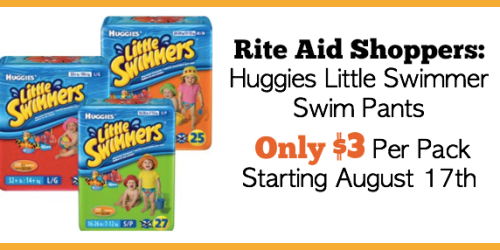 Rite Aid: Huggies Little Swimmers Only $3 Each (Starting 8/17 – Print Coupons NOW!)