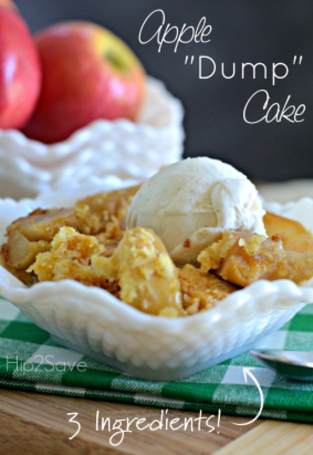 3 ingredient Apple Dump Cake Recipe Hip2Save