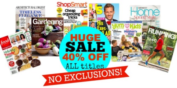 *HOT* 40% Off Every Magazine Subscription at Discount Mags – No Exclusions (Great Gift Idea)