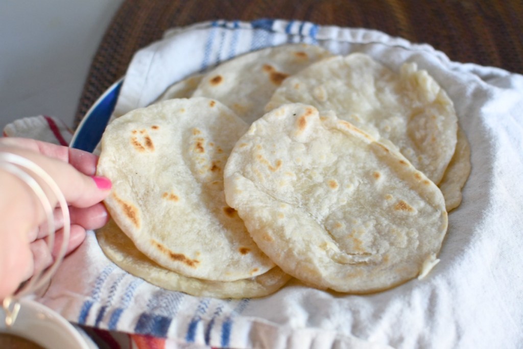 batch of homemade tortilla