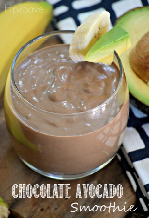 Chocolate Avocado Smoothie Hip2Save