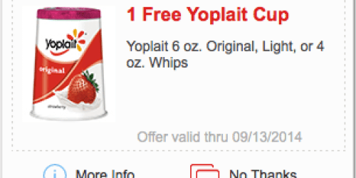Meijer mPerks: FREE Yoplait Yogurt eCoupon