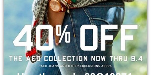 AmericanEagle.com: 40% Off Sitewide + Free Shipping