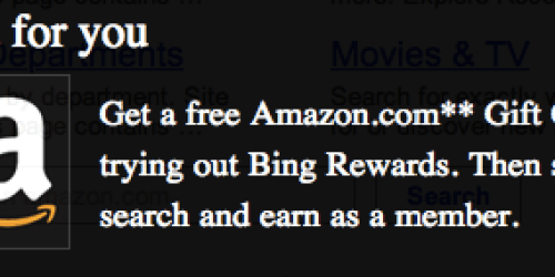 Bing Rewards: *HOT* FREE $3 Amazon Gift Card