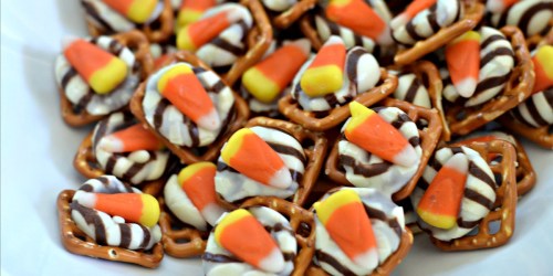 Candy Corn Pretzel Hugs Recipe – Only THREE Ingredients