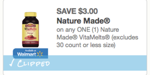 High Value $3/1 Nature Made VitaMelts Printable Coupon = Great Deals at CVS, Target & Rite Aid