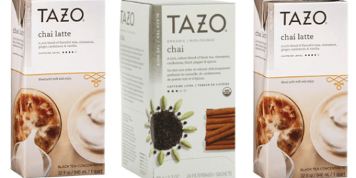 High Value $2/1 Tazo Chai Product Coupon = Chai Latte Tea Concentrate Only $1 at Target