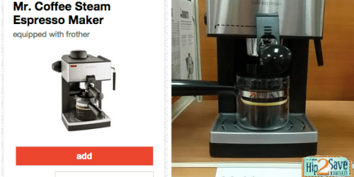 Target: 40% Off Mr. Coffee Steam Espresso Maker Cartwheel (Today Only!) = Only $23.99