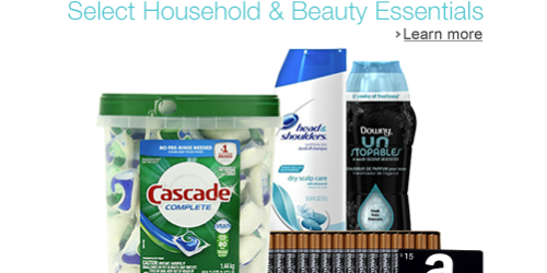Amazon: FREE $15 Amazon Gift Card with $50 Household and Beauty Essentials Purchase