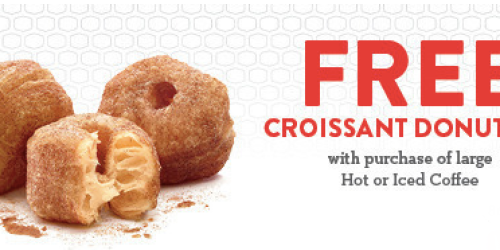Jack in the Box: 3 FREE Croissant Donuts with Large Hot or Iced Coffee Purchase Coupon