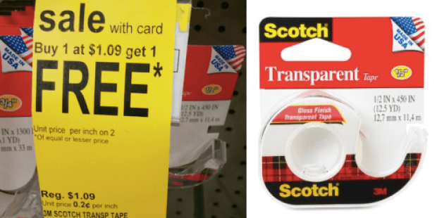 Walgreens: Scotch Transparent Tape Only 55¢ Per Roll & Trident Gum Only 50¢ (No Coupons Needed!)