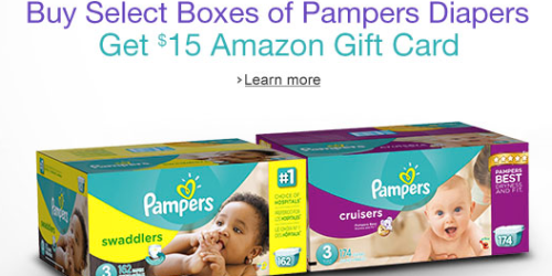 Amazon: FREE $15 Amazon Gift Card with Select Pampers Diapers Purchase