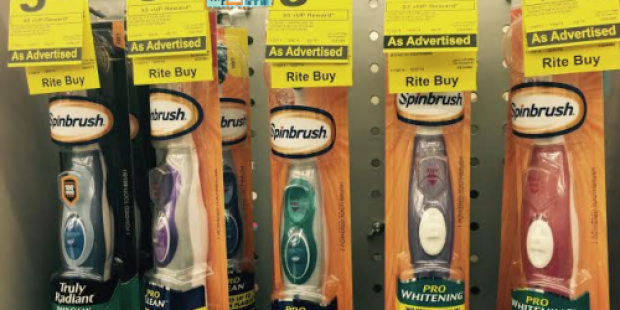 Rite Aid: *HOT* TWO Arm & Hammer Spinbrush Toothbrushes for FREE + $1 Moneymaker