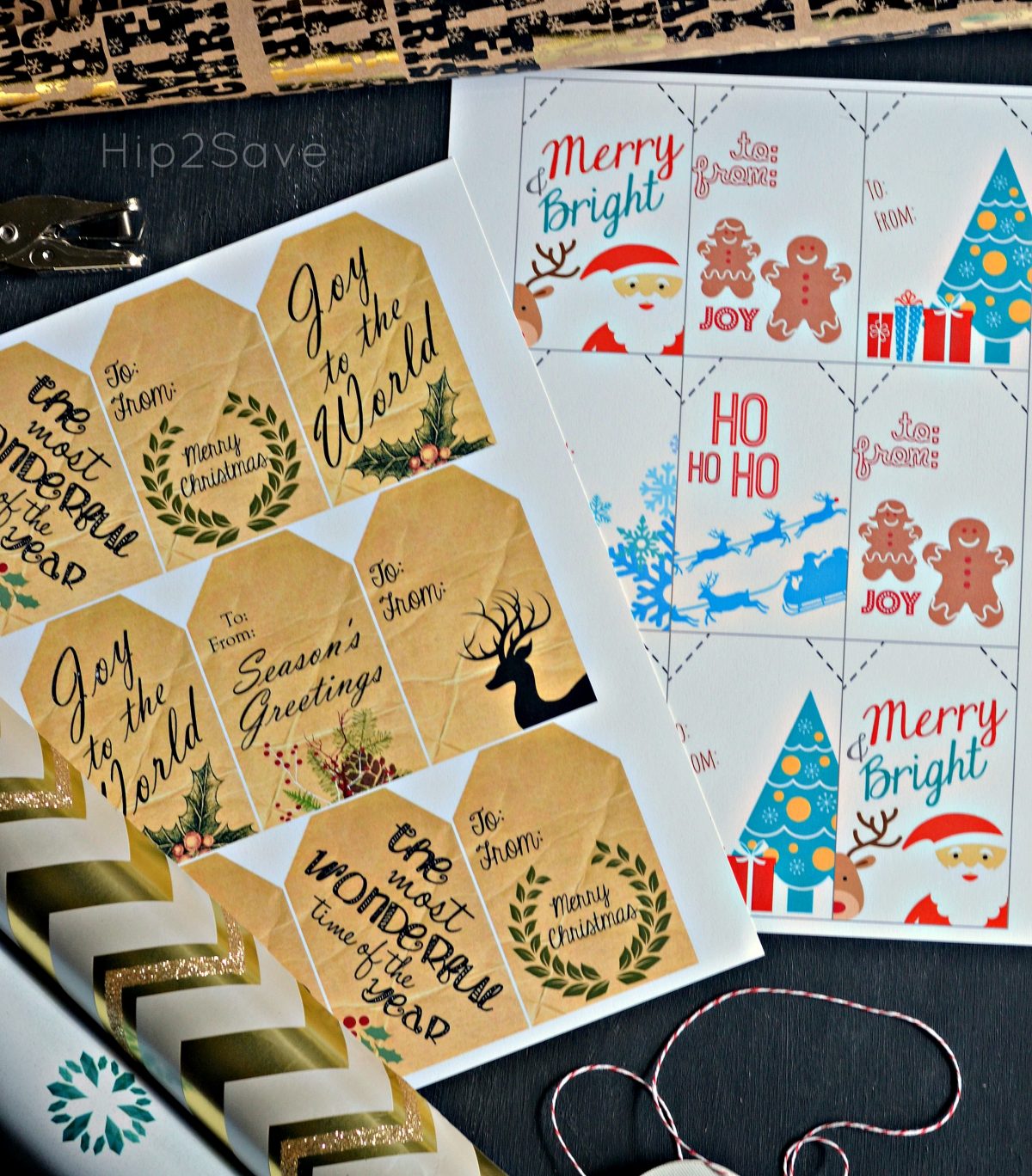 Free Christmas Gift Tags Hip2Save