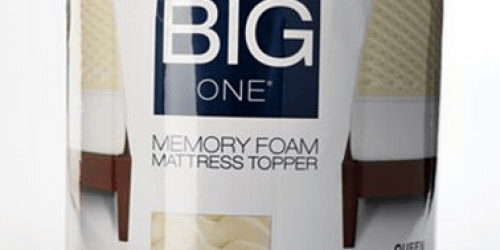Kohl’s: Highly Rated The Big One Memory Foam Mattress Topper Only $23.99 (Reg. up to $109.99)