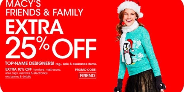 Macy’s.com: 25% Off Friends & Family Sale = Great Deals on Coach Handbags + More