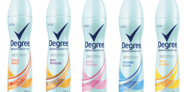 Rite Aid: Degree Dry Spray Antiperspirant Only $0.97 Starting Sunday (Print Coupons Now)