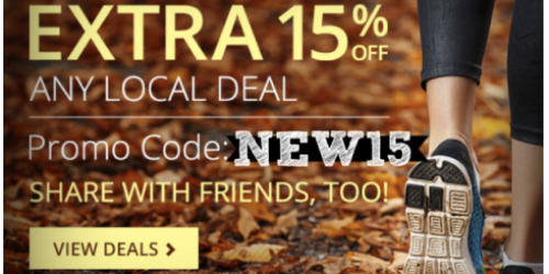 Groupon: Extra 15% Off ANY Local Deal (Today Only)