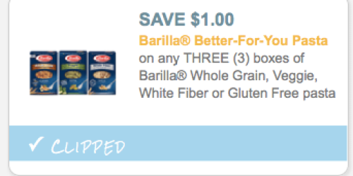 *RESET* $1/3 Barilla Pasta Coupon = as Low as Only 26¢ Per Box at Target (After Gift Card)