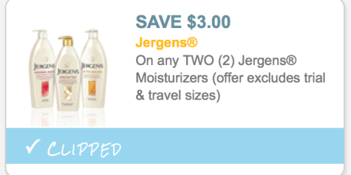 New $3/2 Jergens Moisturizers Coupon = Large Bottles of Ultra Healing Lotion Only $2.49 at Rite Aid + More