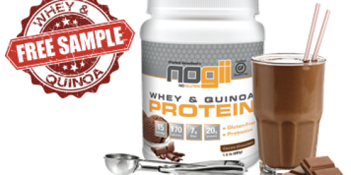 FREE NoGii Gluten-Free Whey & Quinoa Protein Powder Sample