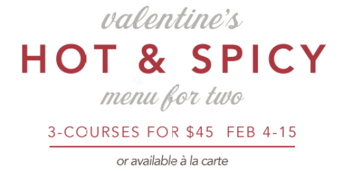 P.F Chang’s: Valentine’s Hot & Spicy Menu for Two 3-Course Dinner Only $45 (Thru February 15th)