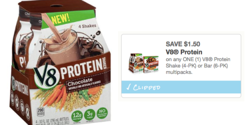 *NEW* $1.50/1 V8 Protein Shakes or Bars Coupon