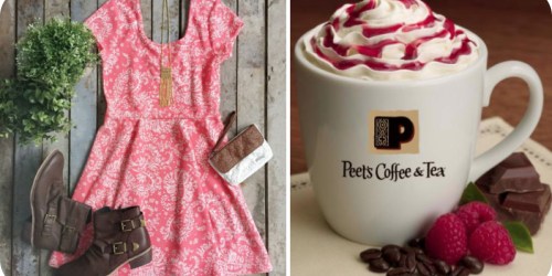 Aeropostale: Free $10 Gift Card w/ $20 In-Store Purchase Using VISA Card (+ Peet’s Coffee & Tea Promo)