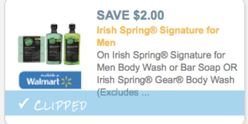 $2/1 Irish Spring Signature for Men Or Gear Body Wash Coupon (Reset!) = FREE at Rite Aid (Starting 2/15)