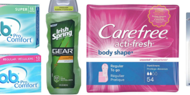 Rite Aid: FREE o.b Tampons, Irish Spring GEAR Body Wash and Glade Plug-In Warmers Starting Sunday