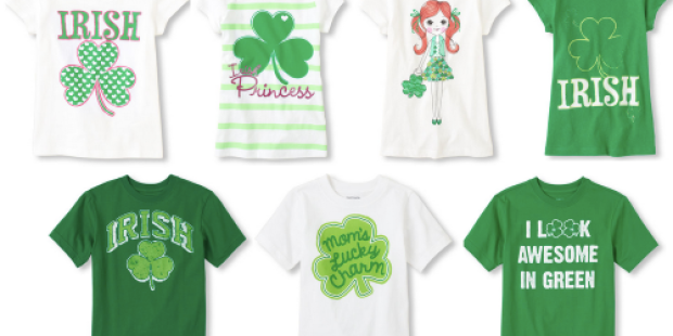 The Children’s Place: FREE Shipping AND 50% Off Tops = Great Deals on St. Patty’s Tees for Boys & Girls