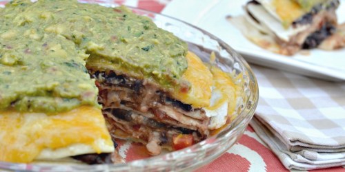 7 Layer Tortilla Pie (Meatless Monday Recipe)