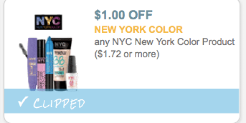 Rare $1/1 New York Color Product Coupon = Cosmetics As Low As 72¢ at Target & Walmart